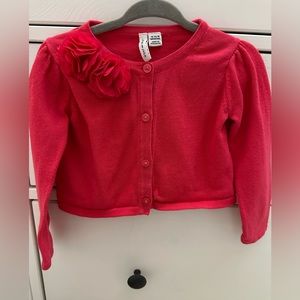 Janie and Jack pink toddler sweater
